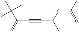 Acetate, 4-(1,1-dimethylethyl)-1-methyl-4-penten-2-ynyl ester Structure
