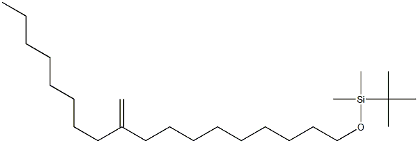 t-Butyldimethyl(10-octylundec-10-enyloxy)silane Struktur