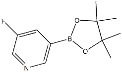 3-Fluoro-5-(4,4,5,5-tertramethyl-1,3,2-dioxaborolan-2yl)pyridine Structure