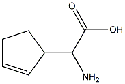 A-AMINO-2-CYCLOPENTENYLACETIC ACID,,结构式