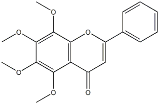 5,8-Dimethoxy-6,7-dimethoxyflavone Structure