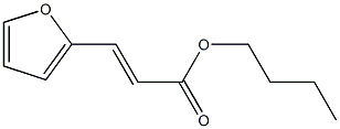 2-呋喃丙烯酸丁酯, , 结构式