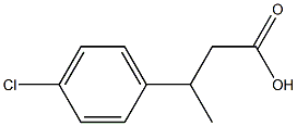 3-(p-chlorophenyl)butanoic acid Struktur