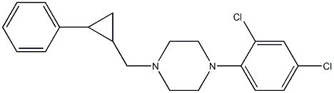 1-((2-phenylcyclopropyl)methyl)-4-(2,4-dichlorophenyl)piperazine Structure