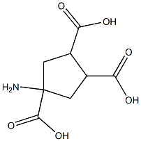 1-aminocyclopentane-1,3,4-tricarboxylic acid Structure