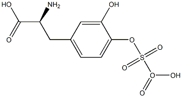 3,4-dihydroxyphenylalanine 4-O-sulfate Struktur