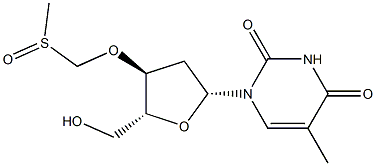 3'-O-methylsulfinylmethylthymidine Struktur