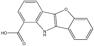 10H-benzo(4,5)furo(3,2-b)indole-1-carboxylic acid 化学構造式