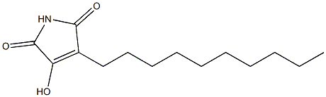 3-decyl-2,5-dioxo-4-hydroxy-3-pyrroline Struktur