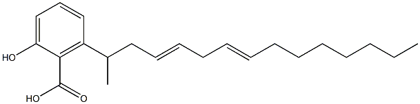6-(8,11,14-pentadecadienyl)salicylic acid Struktur