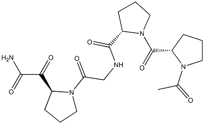N-acetylprolyl-prolyl-glycyl-prolyl-methylamide Structure