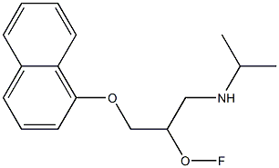 fluoropropranolol Structure