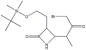 3-(1-tert-butyldimethylsilyloxyethyl)-4-(4-bromo-3-oxo-2-butyl)azetidinone