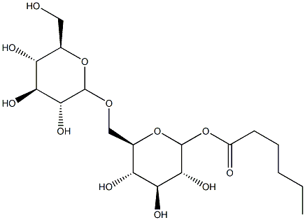 6-O-glucopyranosyl-1-O-hexanoylglucopyranose Structure