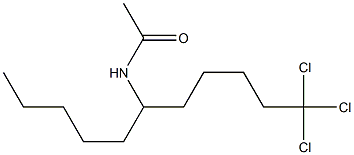 6-acetamido-1,1,1-trichloroundecane Struktur