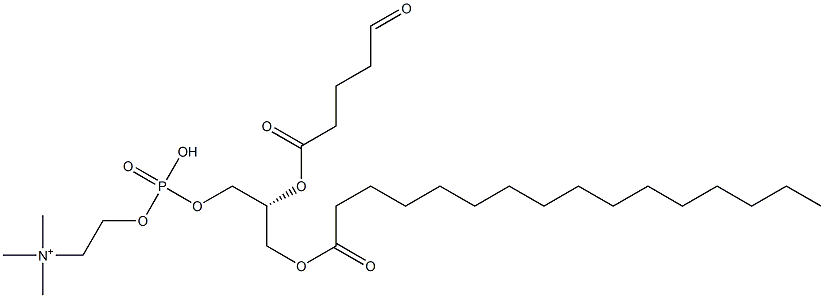 1-palmitoyl-2-(5-oxovaleroyl)-sn-glycero-3-phosphorylcholine|