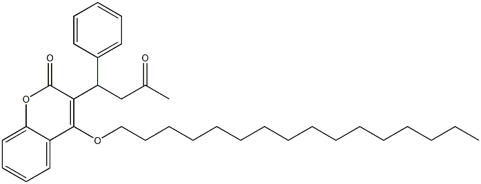 warfarin hexadecyl ether Structure