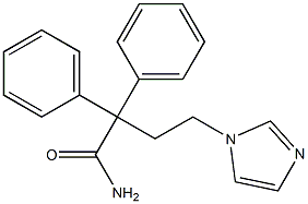 4-(1-imidazolyl)-2,2-diphenylbutyramide Struktur