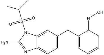 6-(((hydroxyimino)phenyl)methyl)-1-((1-methylethyl)sulfonyl)-1H-benzimidazol-2-amine