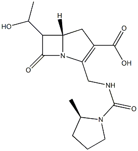 2-((1-prolinamido)methyl)-6-(1-hydroxyethyl)penem-3-carboxylic acid