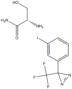 3-trifluoromethyl-3-(3-iodophenyl)diazirineceramide Structure