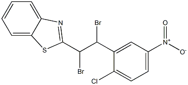 1-(benzothiazol-2-yl)-1,2-dibromo-2-(2-chloro-5-nitrophenyl)ethane