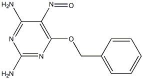 2,4-diamino-6-benzyloxy-5-nitrosopyrimidine Structure