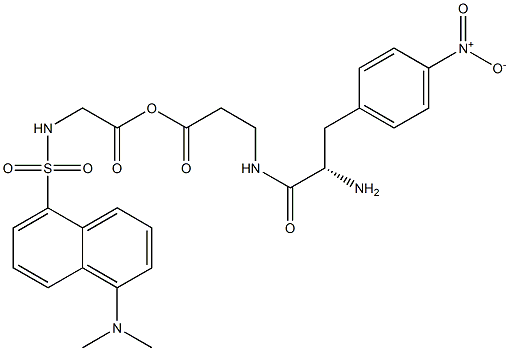 dansyl-glycyl-4-nitrophenylalanyl-beta-alanine Structure