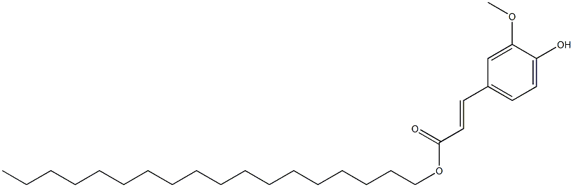 octadecanyl-3-methoxy-4-hydroxybenzeneacrylate Structure