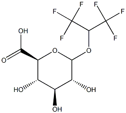 hexafluoroisopropanol glucuronide Struktur
