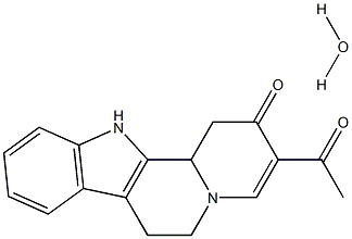 3-Acetyl-1,6,7,12b-tetrahydroindolo(2,3-a)quinolizin-2(12H)-one monohydrate