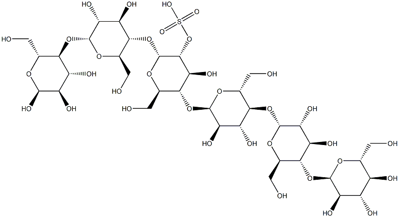 maltohexaose sulfate Struktur