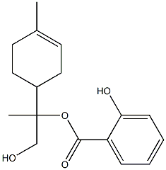 PARA-MENTH-1-ENE-8,9-DIOLSALICYLATE Struktur
