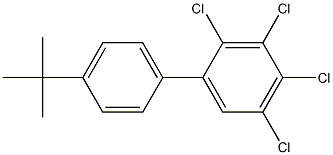 4'-TERT-BUTYL-2,3,4,5-TETRACHLOROBIPHENYL 化学構造式