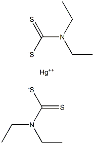 MERCURY(II)DIETHYLDITHIOCARBAMATE 结构式