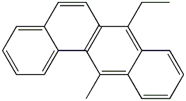 BENZ(A)ANTHRACENE,7-ETHYL-12-METHYL- Structure