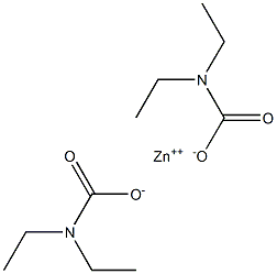 ZINCDIETHYLCARBAMATE Structure