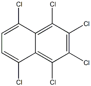 1,2,3,4,5,8-HEXACHLORONAPHTHALENE 结构式