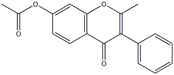 7-ACETOXY-2-METHYLISOFLAVONE Structure