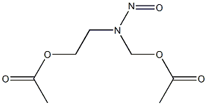 ACETICACID,2-((ACETOXYMETHYL)NITROSAMINO)ETHYLESTER Struktur
