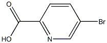5-溴吡啶-2-甲酸 结构式