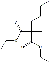 Diethyl methylbutylmalonate Struktur