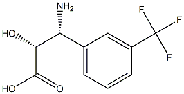 (2R,3R)-3-Amino-2-hydroxy-3-(3-trifluoromethyl-phenyl)-propanoic acid Structure