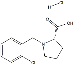 (R)-alpha-(2-chloro-benzyl)-proline hydrochloride 结构式