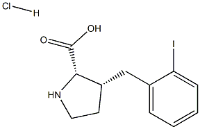 (R)-gamma-(2-iodo-benzyl)-L-proline hydrochloride Struktur