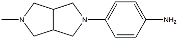 4-(5-Methyl-hexahydro-pyrrolo[3,4-c]pyrrol-2-yl)-phenylamine Struktur