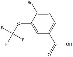 3-(Trifluoromethoxy)-4-bromobenzoic acid Struktur
