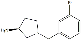 (3S)-1-(3-bromobenzyl)pyrrolidin-3-amine Struktur