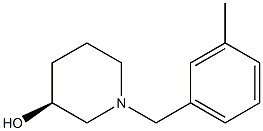 (3S)-1-(3-methylbenzyl)piperidin-3-ol Struktur