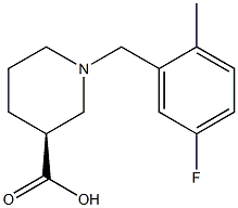 (3S)-1-(5-fluoro-2-methylbenzyl)piperidine-3-carboxylic acid